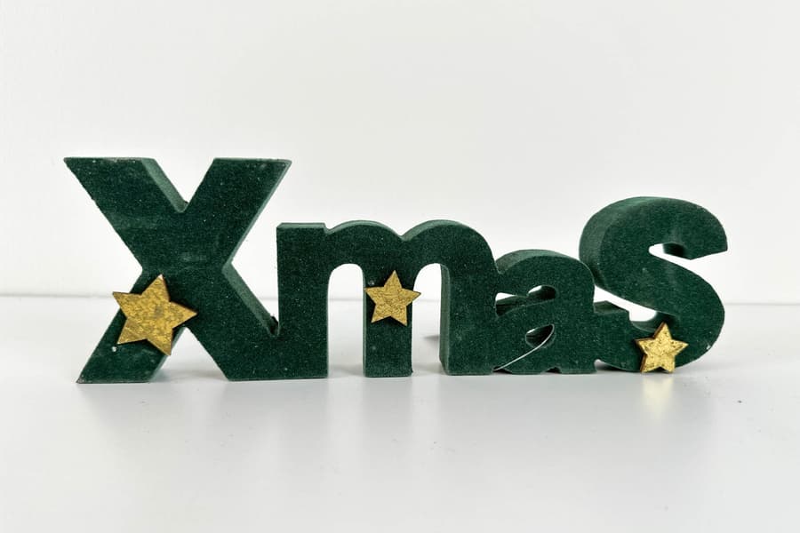 7 Deko Schriftzüge Brauns Heitmann \Xmas\